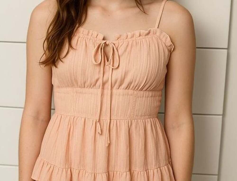 Wild Fable Peach Ruffle Camisole